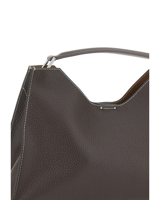 Gianni Chiarini Gray Aurora Top Handle Bag