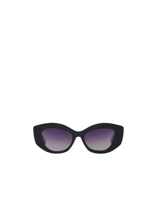 Anine Bing White Cat Eye Frame Sunglasses