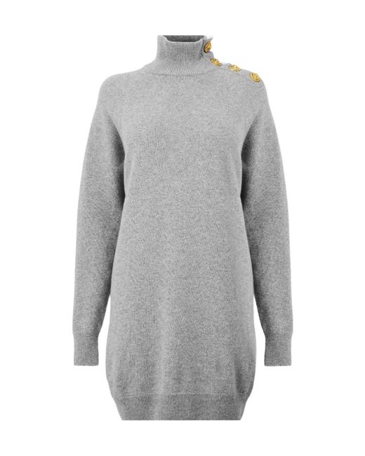 Balmain Gray Mini Dresses