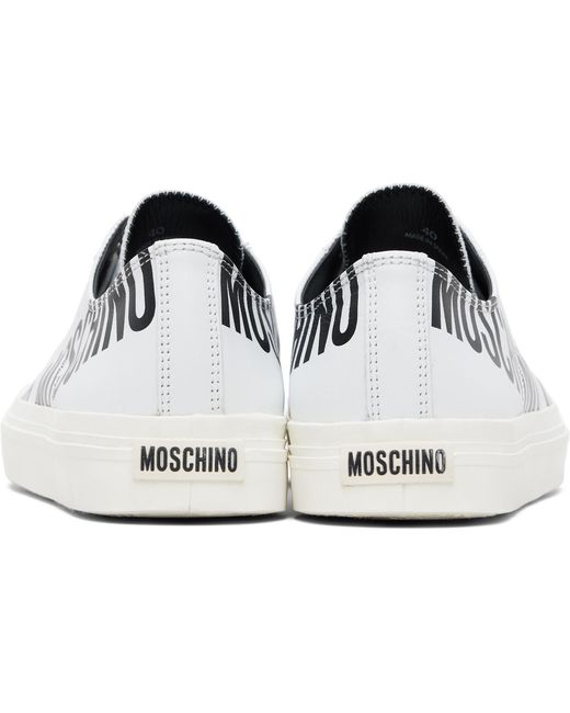 Moschino White Logo Sneakers for men