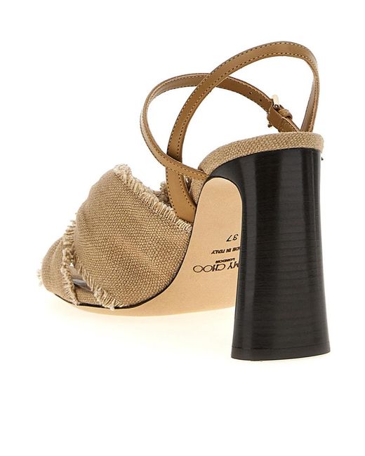 JIMMY CHOO Annika leather and rafia sandals ジミーチュウ ANNIKA95GVN_000769_BACK_vg665.jpg