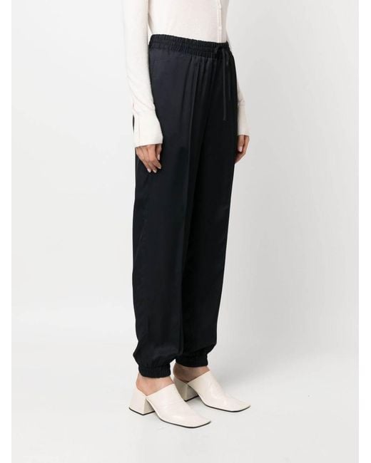 Jil Sander Blue Drawstring Track Pants