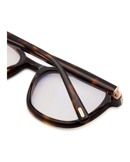 Tom Ford White Square-Frame Optical Glasses for men