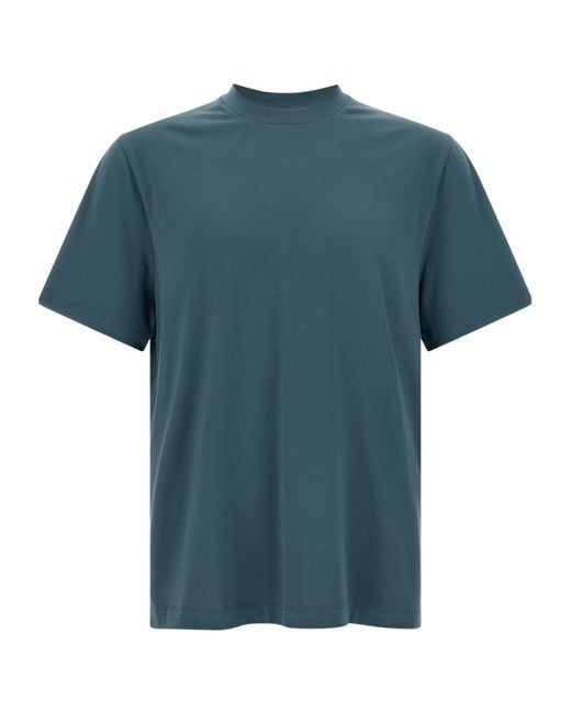 Brioni Blue Short-Sleeved T-Shirt for men