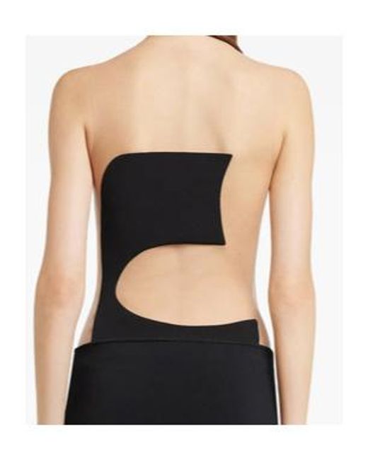 Courreges Black Courrèges Cut-Out Detailed Bodysuit
