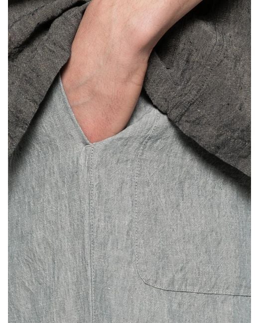 Barena Gray Button Trousers for men
