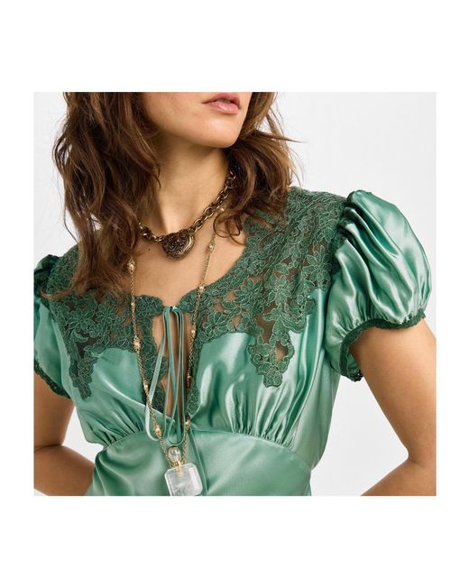 Chloé Green Silk Long Maxi Dress