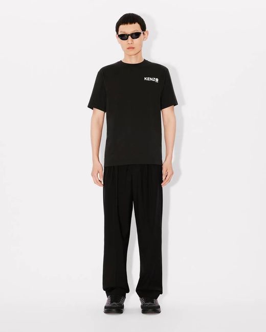 KENZO Black Boke Flower 2.0 Crewneck T-Shirt for men