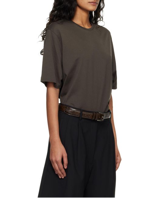 Frankie Shop Brown Short-Sleeved T-Shirt