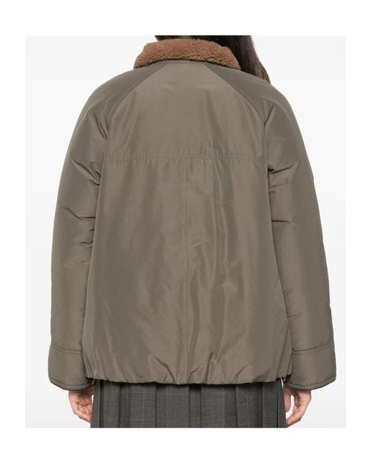 Brunello Cucinelli Brown Long-Sleeve Casual Jacket