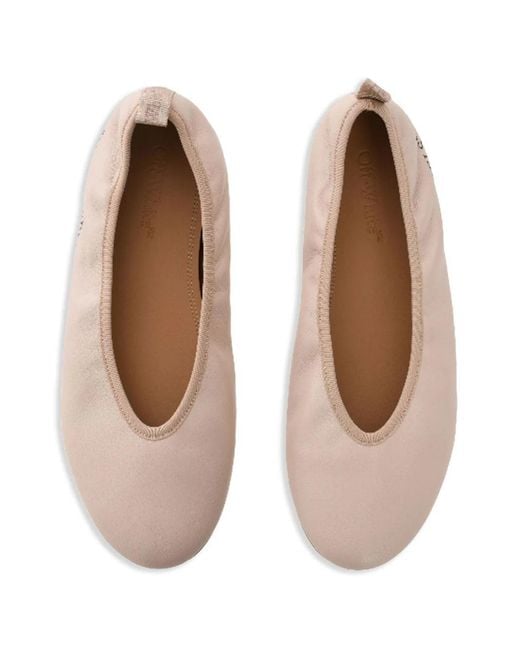 Off-White c/o Virgil Abloh Natural High Heels Ballerina Shoes
