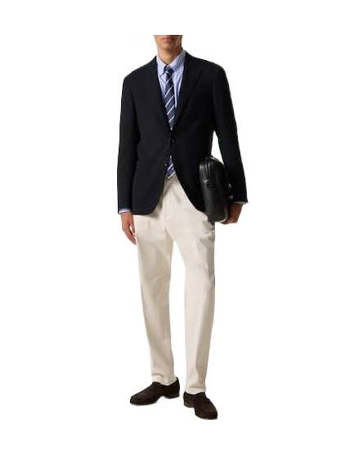 Canali Black Solid Color Wool Blazer for men