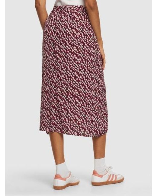 Isabel Marant Purple Eolia Print Skirt