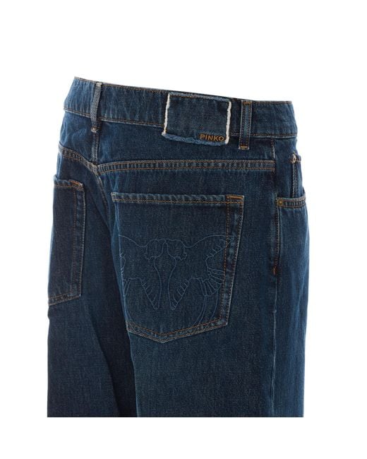 Pinko Blue Belt-Loop Jeans