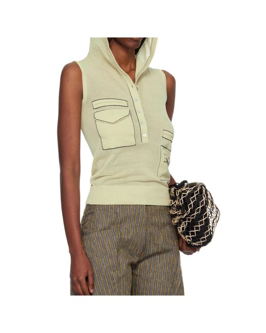 Kiko Kostadinov Green Kreiner Sleeveless Knitted Top