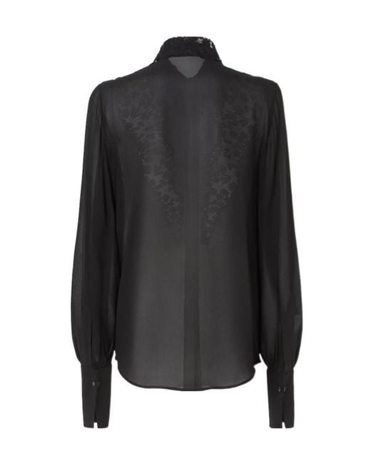 Fendi Black Georgette Shirt