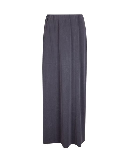 Samsøe & Samsøe Blue Elastic Waist Midi Skirt
