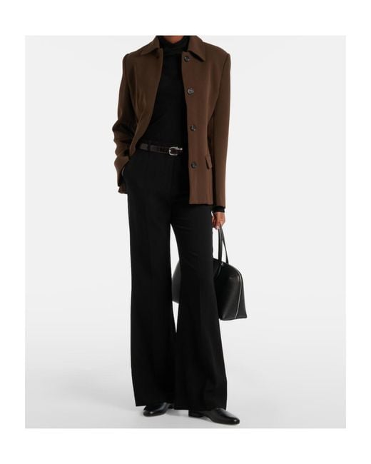 Totême  Brown Single-Breasted Coat