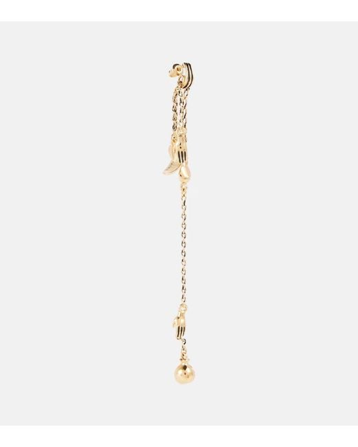 Lemaire White Estampe Drop Earrings