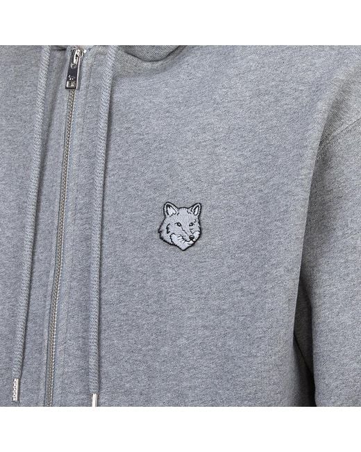 Maison Kitsuné Gray Long-Sleeved Sweater for men