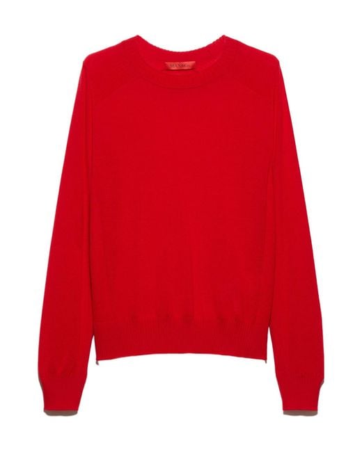 MAX&Co. Red Long-Sleeved Sweater