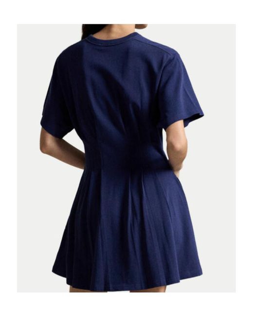 Polo Ralph Lauren Blue Shaped Jersey T-Shirt Dress