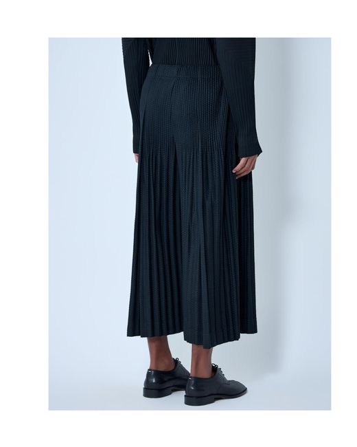 Homme Plissé Issey Miyake Blue Pleated Elasticated Trousers for men