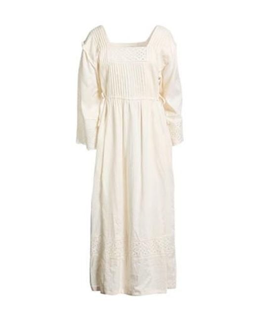 Weekend by Maxmara White Solid Colour Long-Sleeve Dress