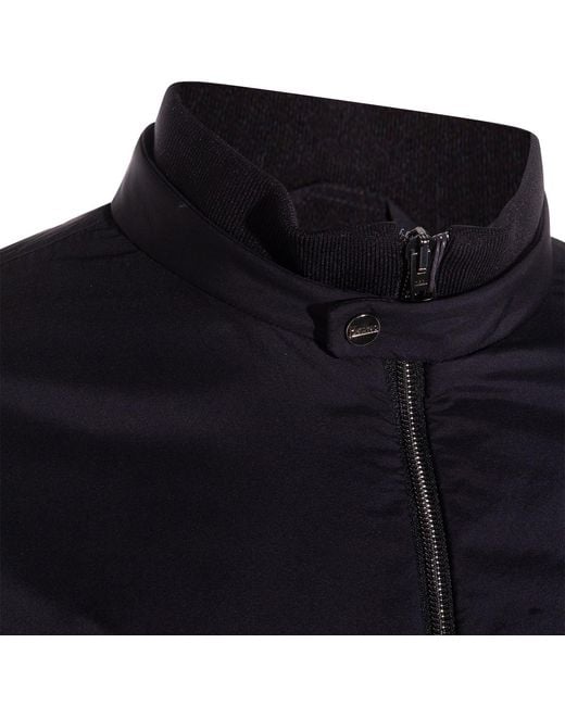 Herno Brown Ecoage Zip-Up Bomber Jacket for men