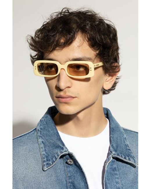 Jacquemus Natural Logo Sunglasses for men