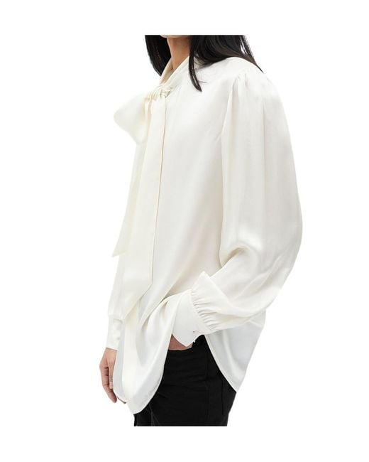 Ann Demeulemeester Black Runo Bow-Tie Shirt for men