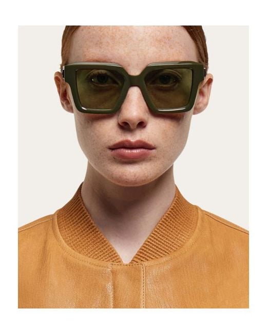 Ferragamo Metallic Sunglasses