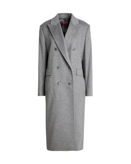 Max Mara Gray Double- Wool Coat