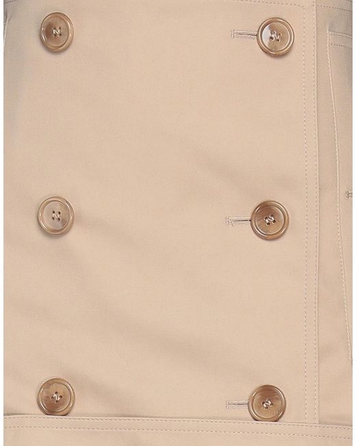 Burberry Natural Solid-Colored Wrap Skirt