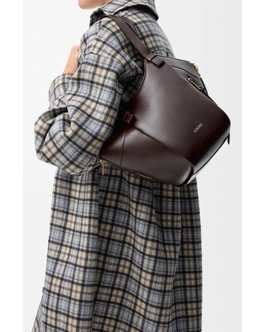 Loewe Brown Hammock Flip Bag