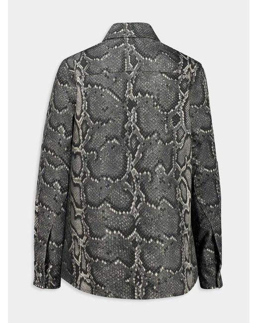 Gabriela Hearst Gray Snake Print Shirt