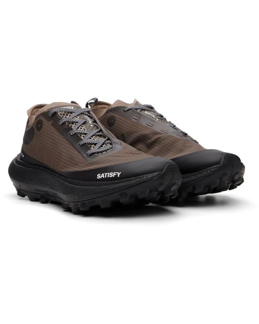Satisfy Brown Therocker Lace-Up Sneakers for men