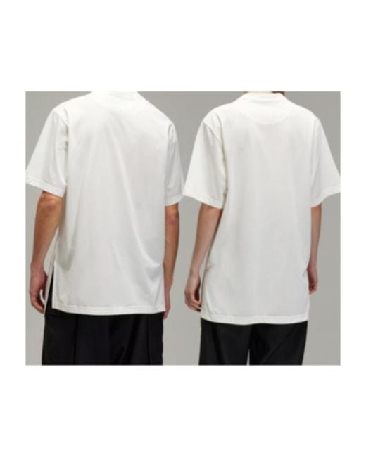 Y-3 White Oversize Fit Crewneck T-Shirt for men