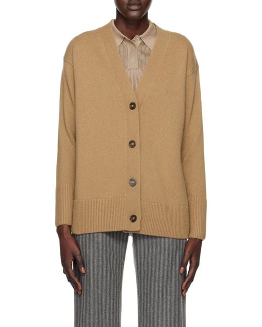 Vince Black Weekend V-Neck Ribbed Cardigan
