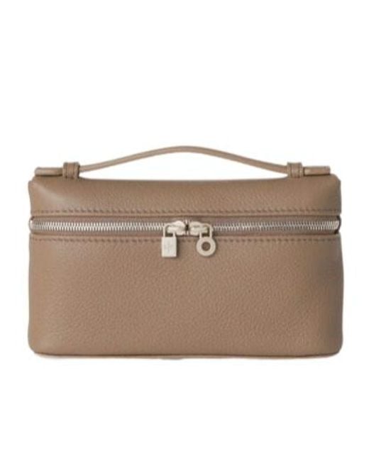 Loro Piana Natural Extra Pocket Mini Pouch