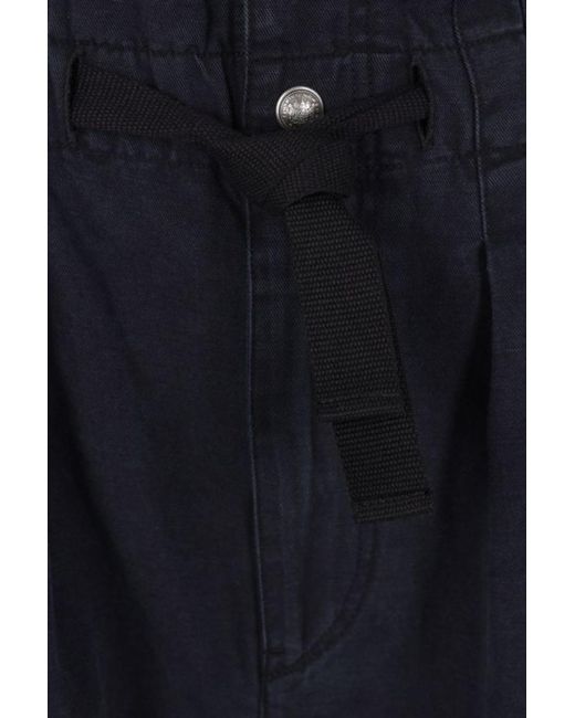 Isabel Marant Blue Isabel Marant Étoile Nirma Pleated Drawstring Shorts