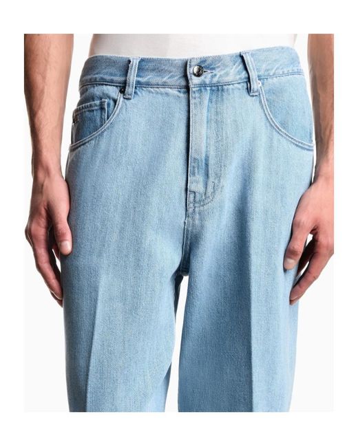 Emporio Armani Blue Mid-Waisted Long Casual Outfit for men