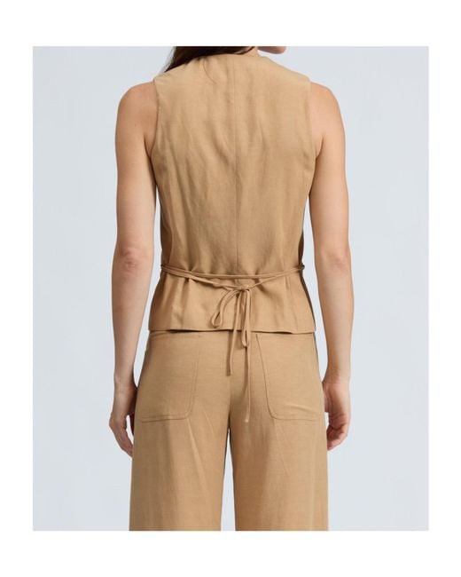 Rag & Bone Natural Sleeveless Vest