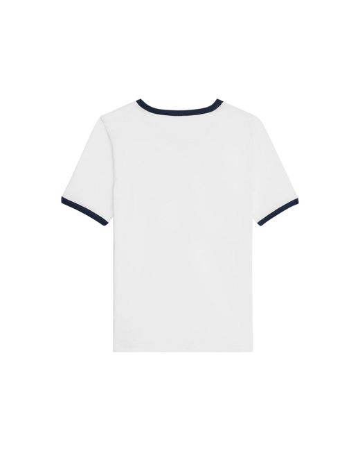 Céline White Heart Triomphe T-Shirt