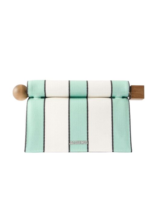 Jacquemus Green La Pochette Rond Carre Clutch