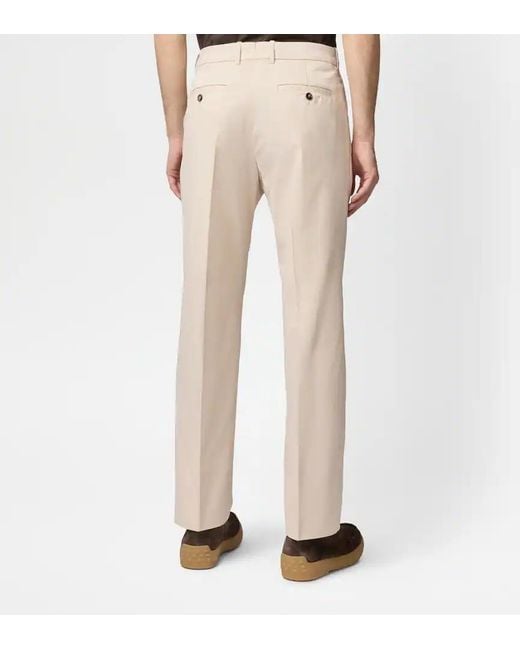 Tod's Natural Cotton Chino Trousers for men