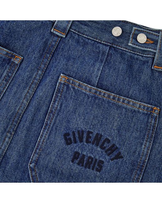 Givenchy Blue Denim Mini Skirt
