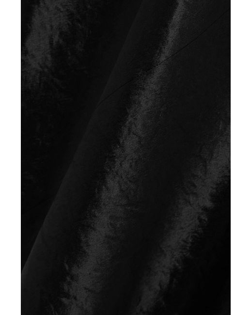 Max Mara Black Leisure Talete Pleated Mid-Length Dress
