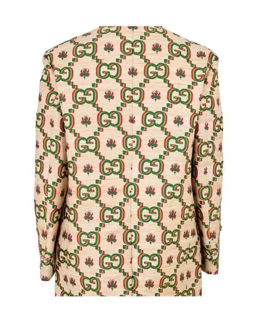 Gucci Metallic Weather Resistant Softshell Jacket for men