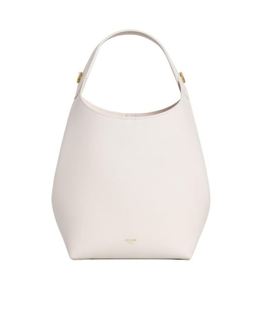 Céline White Small Hobo